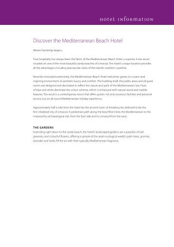 Mediterranean-Beach-Hotel-Factsheet