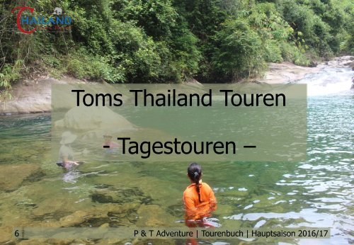 Toms-Thailandtouren Tourkatalog