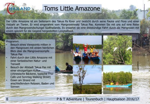 Toms-Thailandtouren Tourkatalog