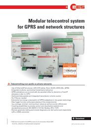 Modular telecontrol system for GPRS and network structures
