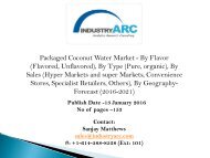 Packaged Coconut Water Market