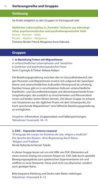 Migrantinnen als Patientinnen - Österreichischen Gesellschaft für ...