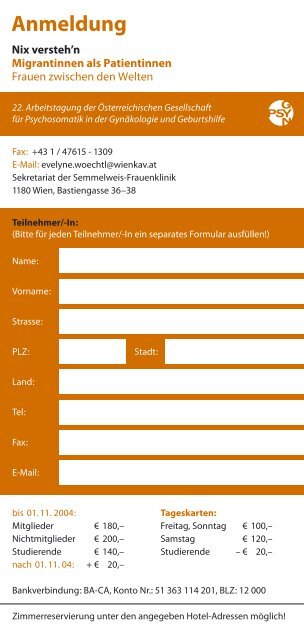 Migrantinnen als Patientinnen - Österreichischen Gesellschaft für ...