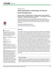 21 DNA Methylation Landscapes of Human
Fetal Development