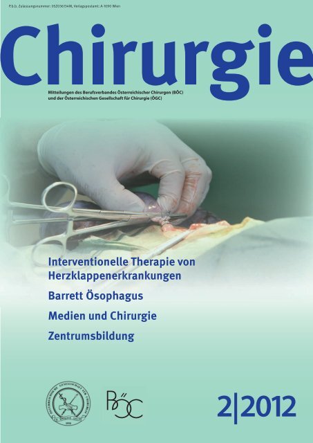 Chirurgie 2/2012 - BÖC Berufsverband österreichischer Chirurgen ...