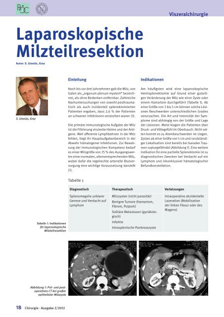 Chirurgie 2/2012 - BÖC Berufsverband österreichischer Chirurgen ...