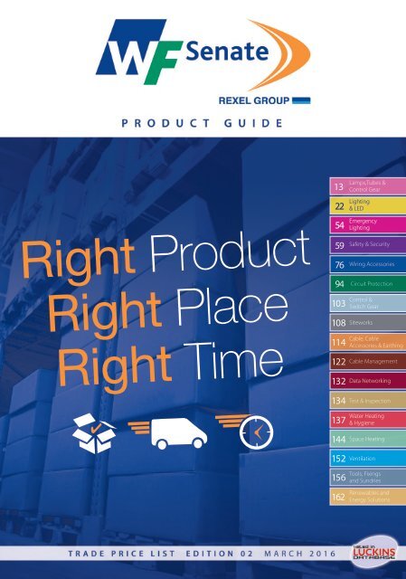 WF Senate Trade Price Product Guide Edition 2 March 2016 V2