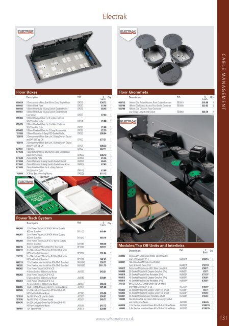 WF Senate Trade Price Product Guide Edition 2 March 2016 V2