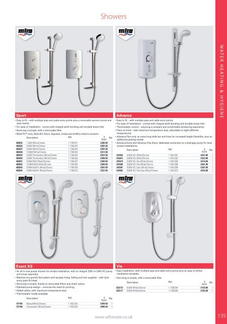 WF Senate Trade Price Product Guide Edition 2 March 2016 V2