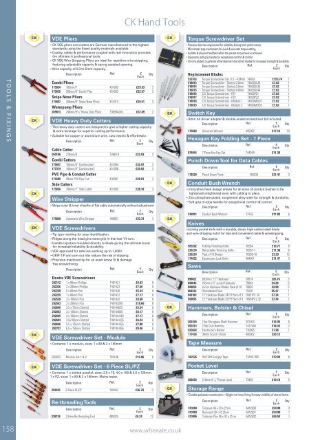 WF Senate Trade Price Product Guide Edition 2 March 2016 V2