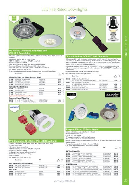 WF Senate Trade Price Product Guide Edition 2 March 2016 V2