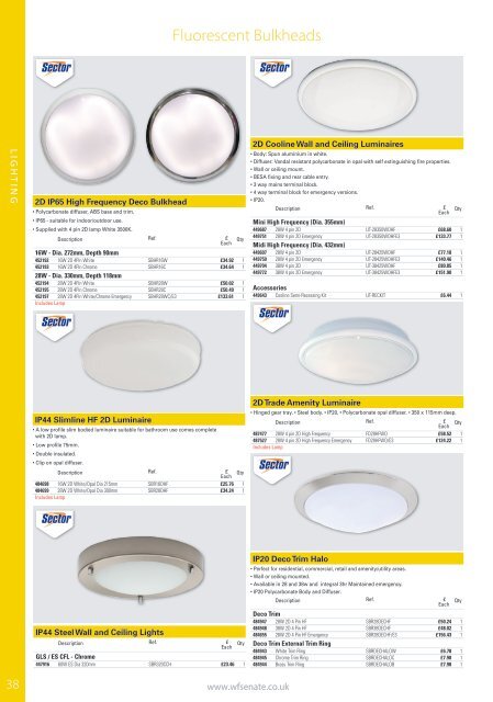 WF Senate Trade Price Product Guide Edition 2 March 2016 V2