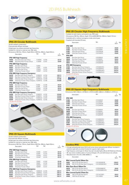 WF Senate Trade Price Product Guide Edition 2 March 2016 V2