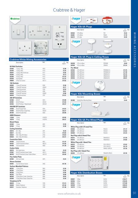 WF Senate Trade Price Product Guide Edition 2 March 2016 V2