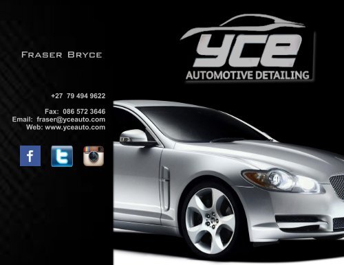 YCE Automotive Detailing Brochure