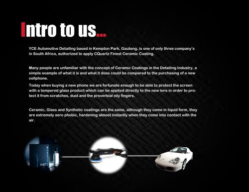 YCE Automotive Detailing Brochure