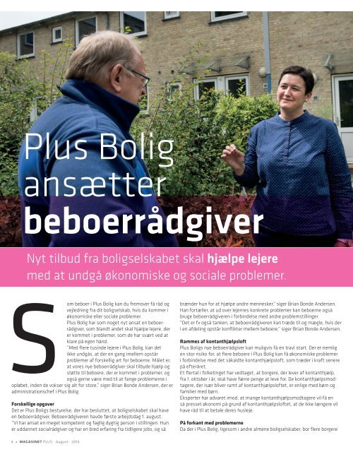 Magasinet PLUS - August 2016 - Razija er klar til at hjælpe