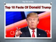 Top 10 Facts of Donald Trump