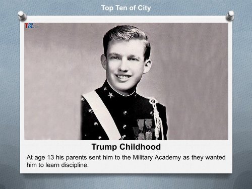 Top 10 Facts of Donald Trump