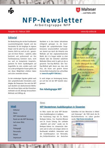 NFP-Newsletter - Arbeitsgruppe NFP