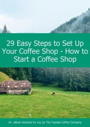 29 steps to set up your coffee shop