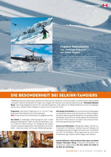 HELI & CATSKIING 2016-17