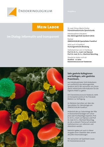 MEIN LABOR Ausgabe 4 - Endokrinologikum