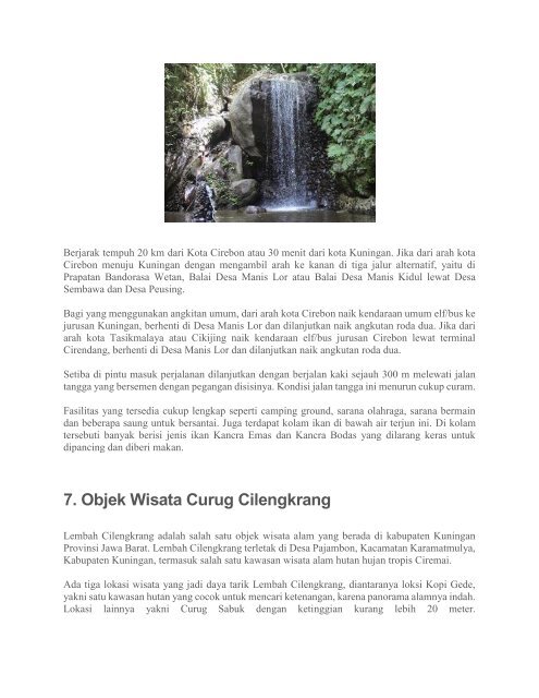 10 Tempat Wisata Terindah Di Kuningan