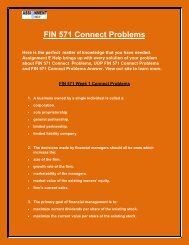 Assignment E Help: FIN 571 Connect Problems | FIN 571 Connect Problems Question and Answers