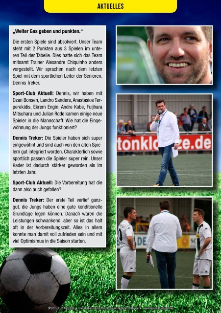 Sport Club Aktuell - Ausgabe 31 - 28.08.2016