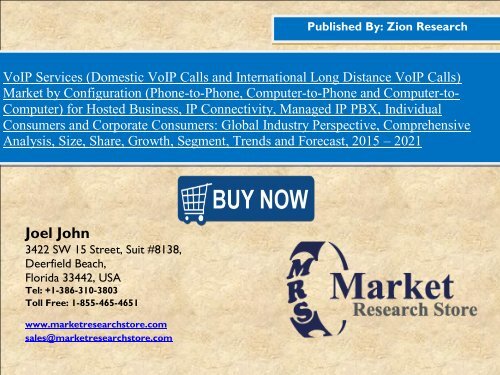 VoIP Services Market - Growing at a CAGR of 9.1% between 2016 and 2021