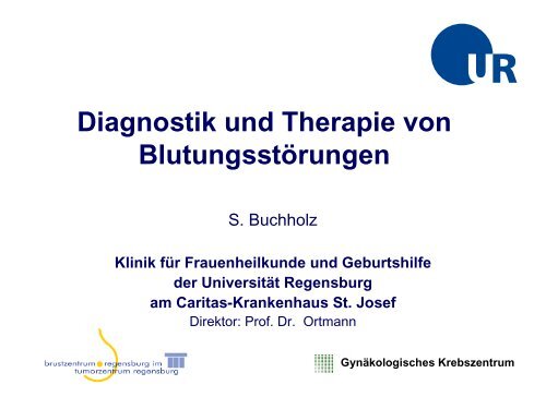 Diagnostik und Therapie von Blutungsstörungen