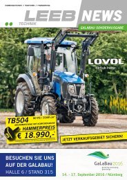 LEEB TECHNIK News Galabau 2016 Sonderausgabe 