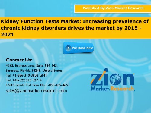 Kidney Function Tests Market