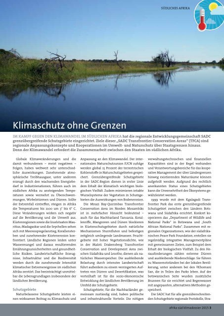 Klimawandel im südlichen Afrika