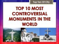 TOP 10 MOST CONTROVERSIAL MONUMENTS IN THE WORLD