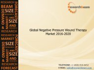 Global Negative Pressure Wound Therapy Market 2016-2020