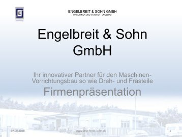 Firmenpräsentation Engelbreit & Sohn