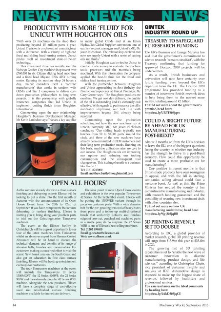 Machinery World  - September 2016