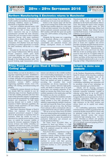 Machinery World  - September 2016