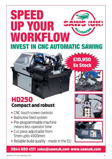 Machinery World  - September 2016