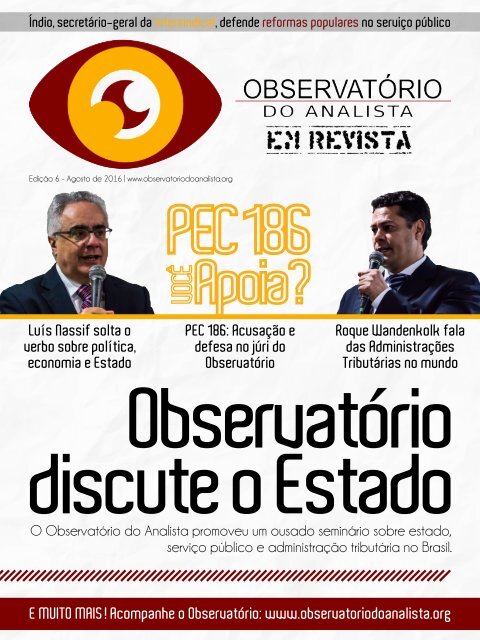 OBSERVATÓRIO DO ANALISTA EM REVISTA - 6ª EDIÇÃO