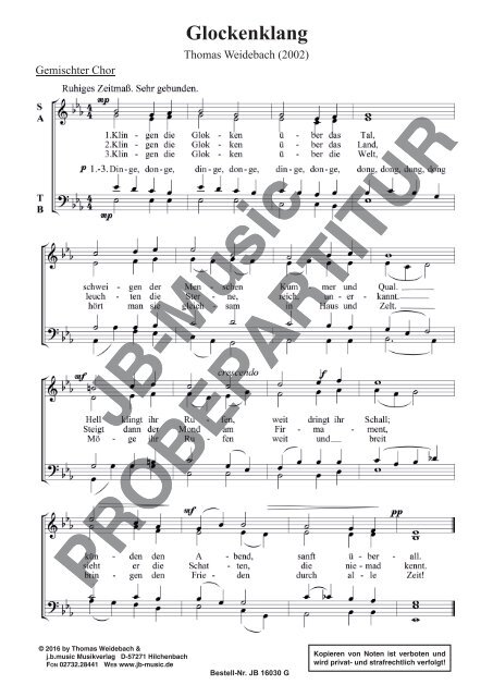 Glockenklang (SATB)