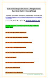 SC1 207 Complete Course ( Assignments, Dqs And Quiz) - Latest Work
