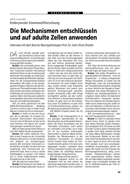 Dokumentation PID, PND, Forschung an Embryonen - 3., erweiterte ...