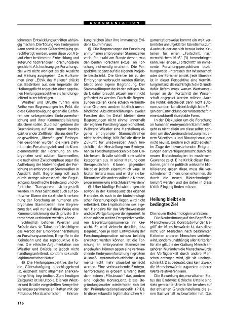 Dokumentation PID, PND, Forschung an Embryonen - 3., erweiterte ...