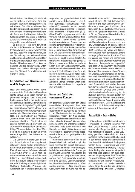 Dokumentation PID, PND, Forschung an Embryonen - 3., erweiterte ...