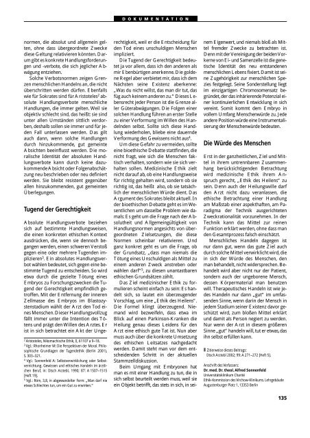 Dokumentation PID, PND, Forschung an Embryonen - 3., erweiterte ...