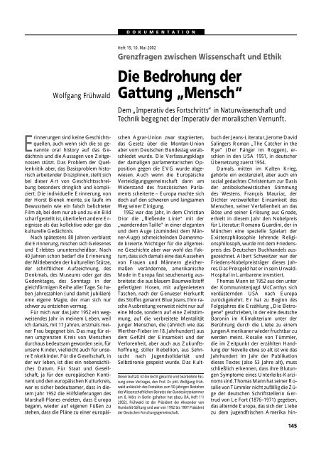 Dokumentation PID, PND, Forschung an Embryonen - 3., erweiterte ...