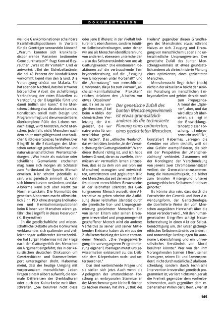 Dokumentation PID, PND, Forschung an Embryonen - 3., erweiterte ...